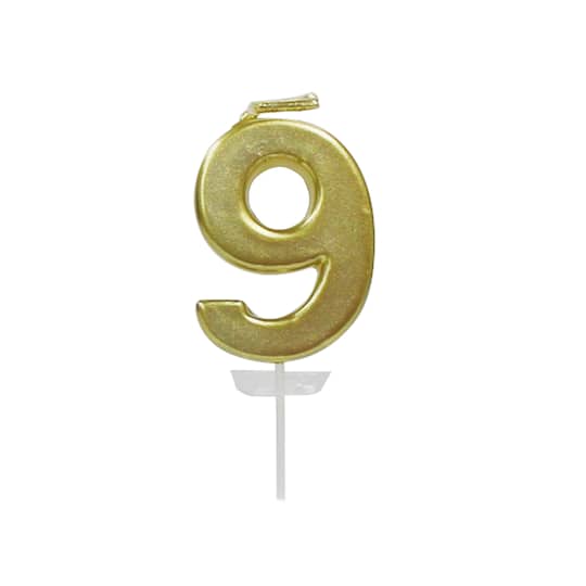 Michaels, 12 Pack: Gold Number Candle by Celebrate It® – Category: Candles